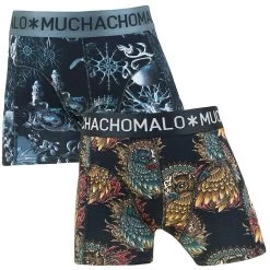 Muchachomalo Jongens 2-pack Boxers Free As A Bird Explore Multi