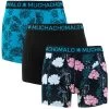 Muchachomalo 3-pack Boxers Flowers Zwart & Blauw