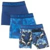 Muchachomalo Jongens 3-pack Boxers Goat Blauw