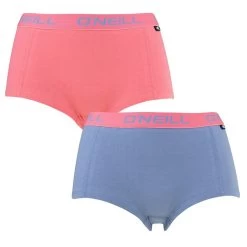 O'Neill Dames 2-pack Boxershorts Roze & Blauw