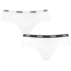 PUMA Dames Iconic 2-pack Cotton Modal Hipsters Wit
