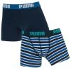 PUMA Jongens 2-pack Stripe Blauw II
