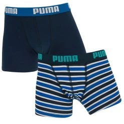 PUMA Jongens 2-pack Stripe Blauw II