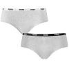 PUMA Dames 2-pack Cotton Modal Hipsters Grijs