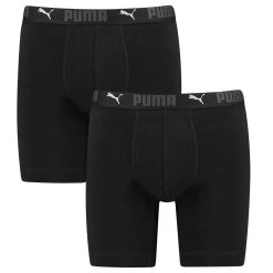 PUMA Sport 2-pack Cotton Long Boxers Zwart