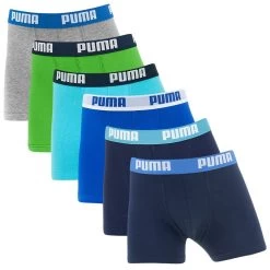 PUMA Jongens 6-pack Boxers Basic Multi