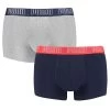PUMA 2-pack Boxer Trunks Basic Blauw & Grijs