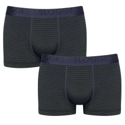 Sloggi Ever Cool 2-pack Boxer Trunks Stripe Zwart